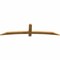 Ekena Millwork Bellingham Rough Sawn Timber Gable Bracket, Western Red Cedar, 84"W x 21"H x 2"D x 4"F, 6/12 Pitch GBW084X21X0204BEL00RWR - alternate 3